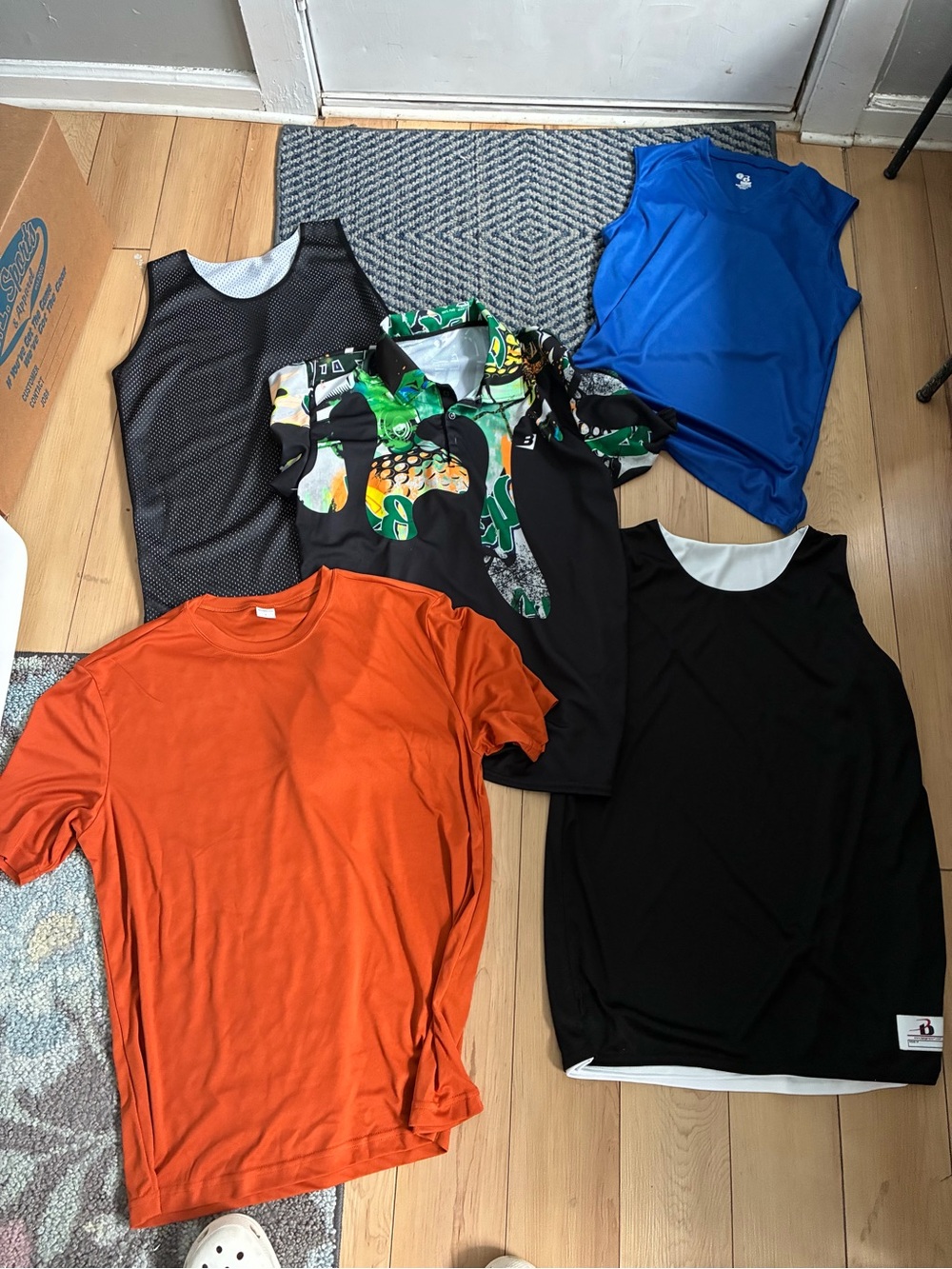 LOT men’s large (5 badger sports atheltic shirts) all new without tags